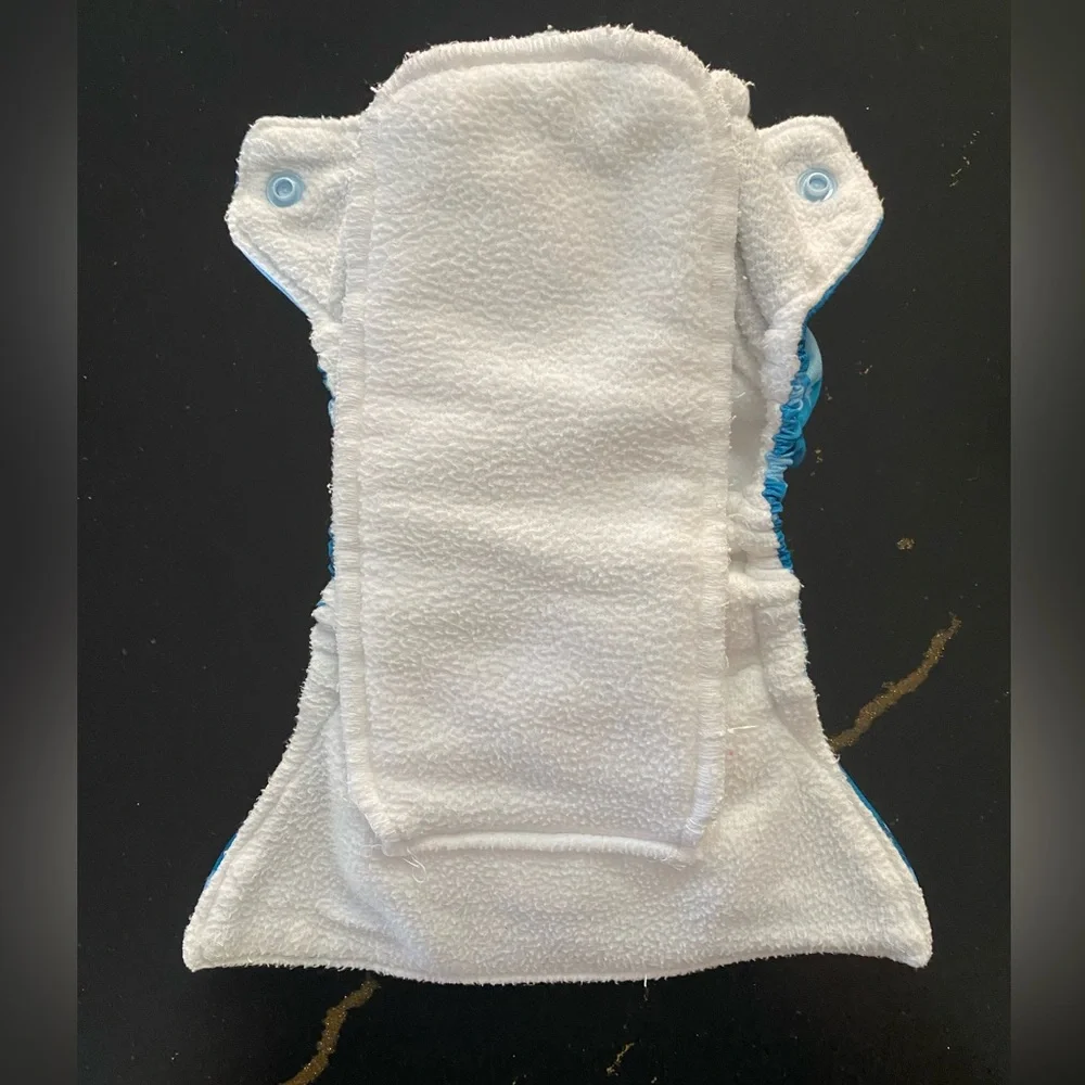Mountain Sky Blue Newborn All In One Cloth Diaper